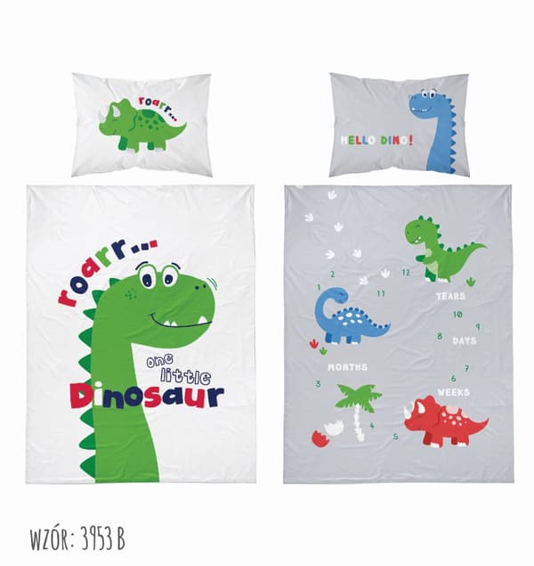 Babysängkläder 100x135 Dino COTTON