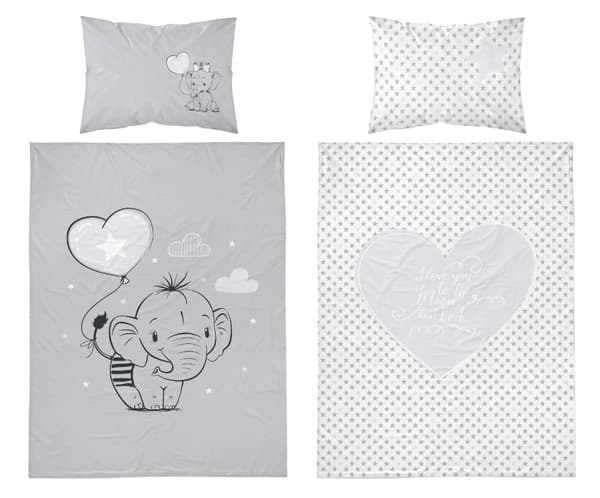 Babysängkläder 100x135 Elefant BOMULL