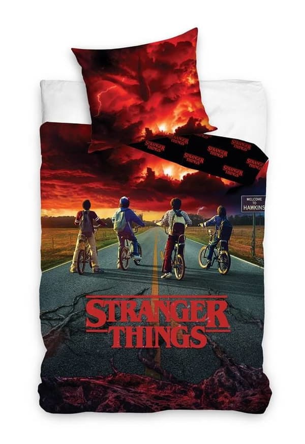 Bomullssängkläder Stranger Things 160x200 Netflix