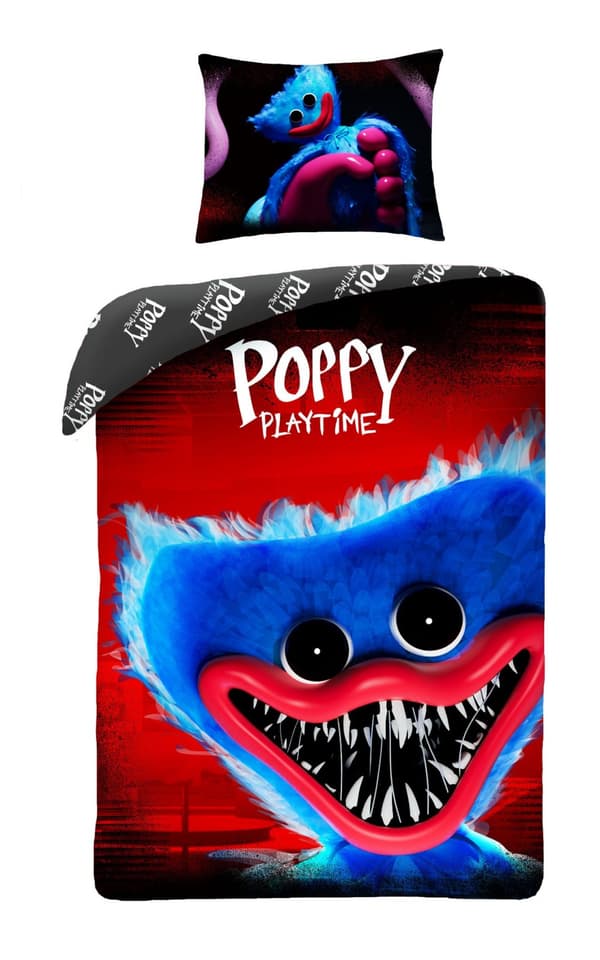 Bomullssängkläder 140x200 Poppy Monster Leklek