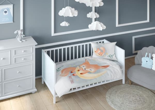 Babysängkläder 90x120 Fox COTTON
