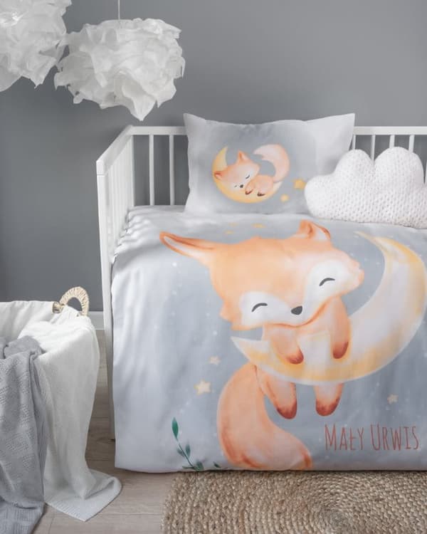 Babysängkläder 90x120 Fox COTTON
