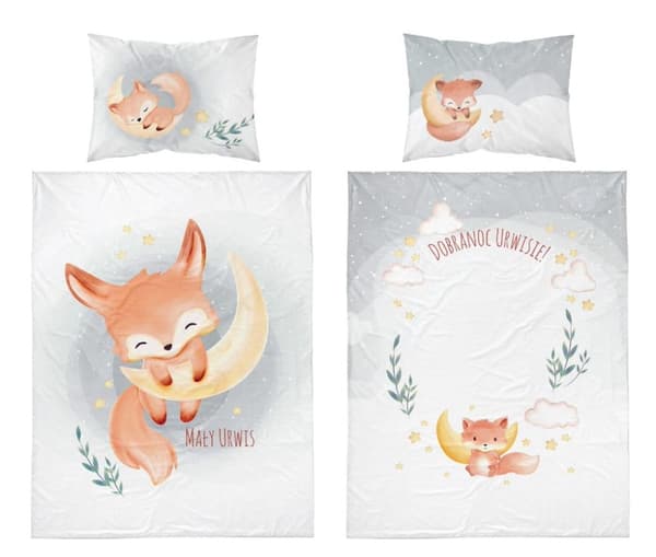 Babysängkläder 90x120 Fox COTTON