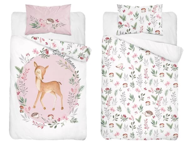Babysängkläder 90x120 Deer COTTON