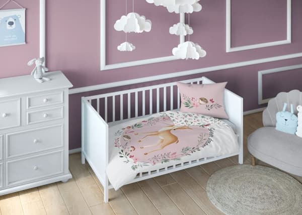 Babysängkläder 90x120 Deer COTTON