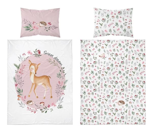 Babysängkläder 90x120 Deer COTTON
