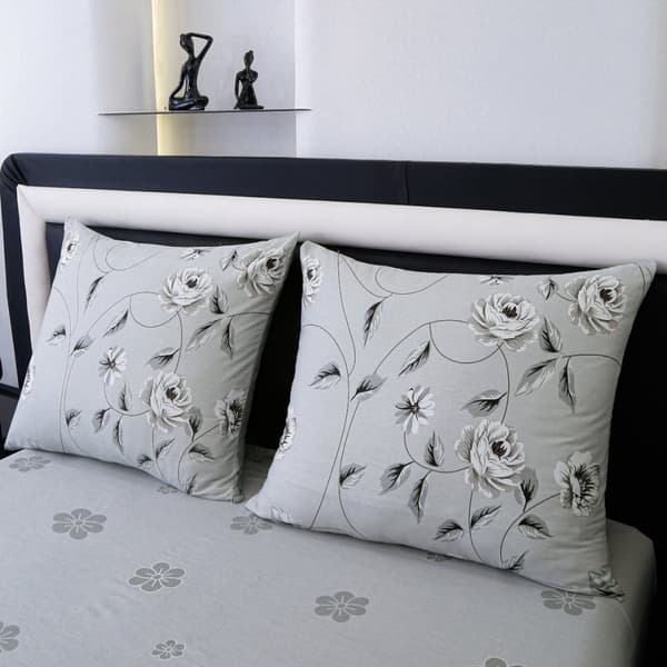 Premium bomullssängkläder 160x200 blommor