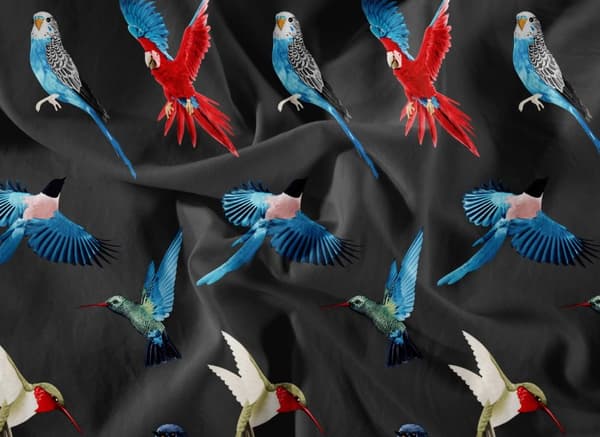 Sengetæppe i bomuld 160x200 World Bird