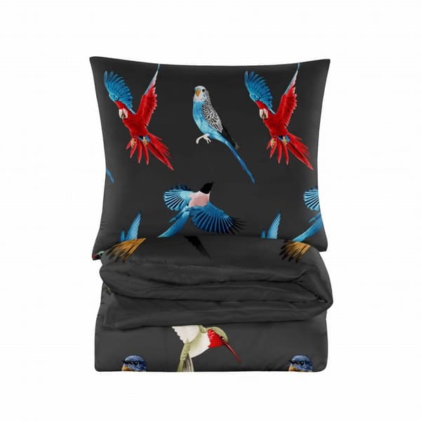 Sengetæppe i bomuld 160x200 World Bird