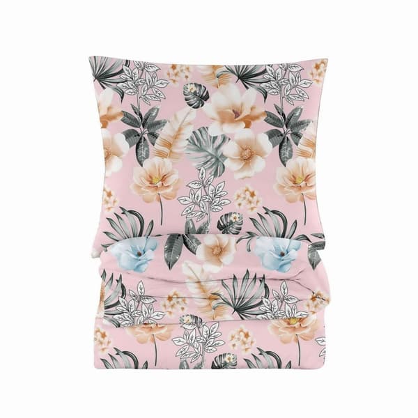 SÄNGKLÄDER I BOMULL 200x200 BLOMMA 3