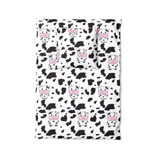 Sengetæppe i bomuld 140x200 Happy Cow