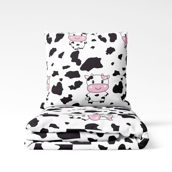 Sengetæppe i bomuld 140x200 Happy Cow