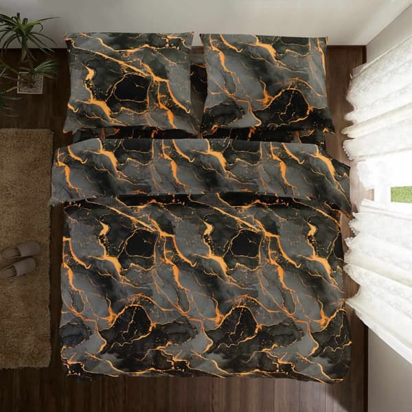 SÄNGKLÄDER I BOMULL 160x200 TIGERÖGA