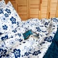 Miniatyrbillede 8 af 9: Sengetæppe i bomuld 160x200 blomster