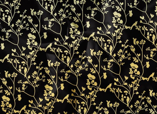 Sängkläder 155x220 gyllene blommor