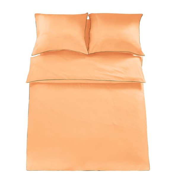 Basic-vuodevaate 220x200 aprikoosikuvioinen pullonvihreä