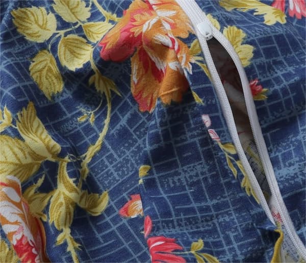 Flannel sengetøj 200x220 bomuldsblomster