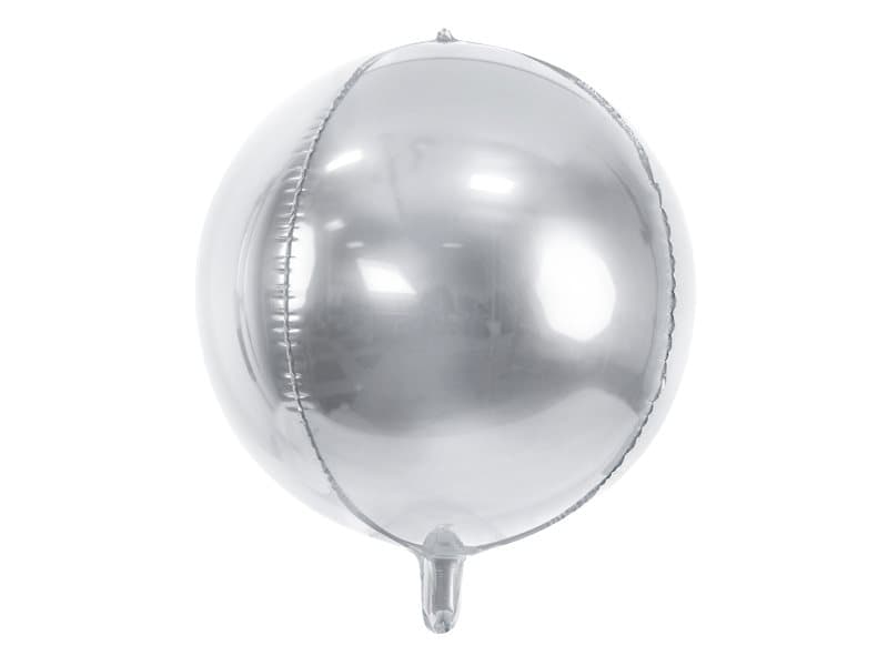 Folieballong silver rund