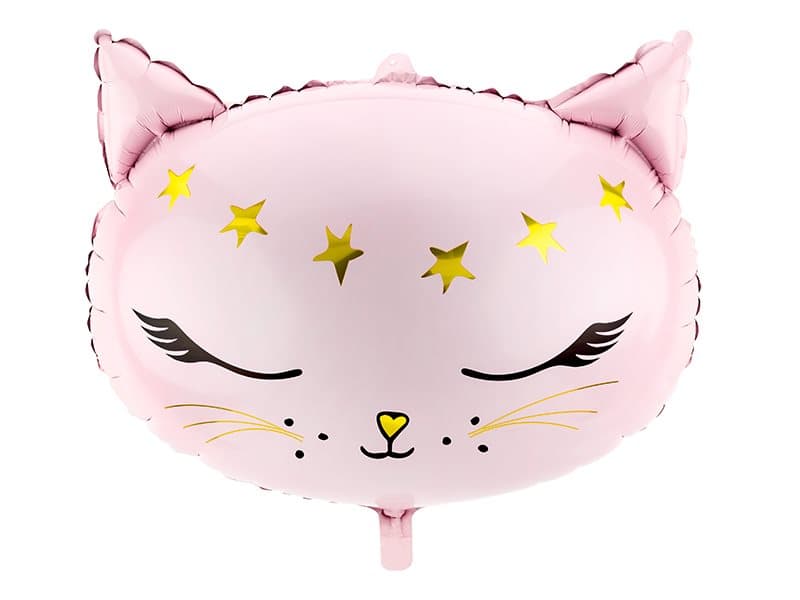 Folieballong rosa katt