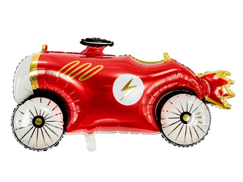 Folieballong Röd bil, 93 x 48 cm.