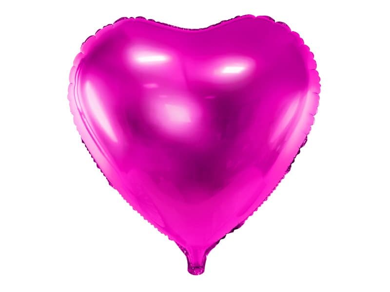 Folieballong hjärta Cerise