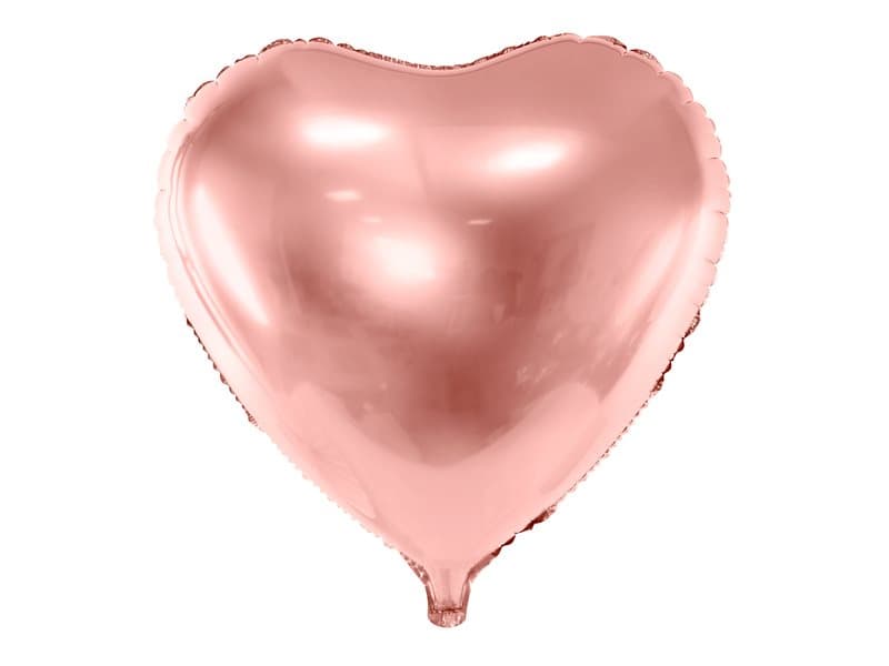 Folieballong hjärta Rosé