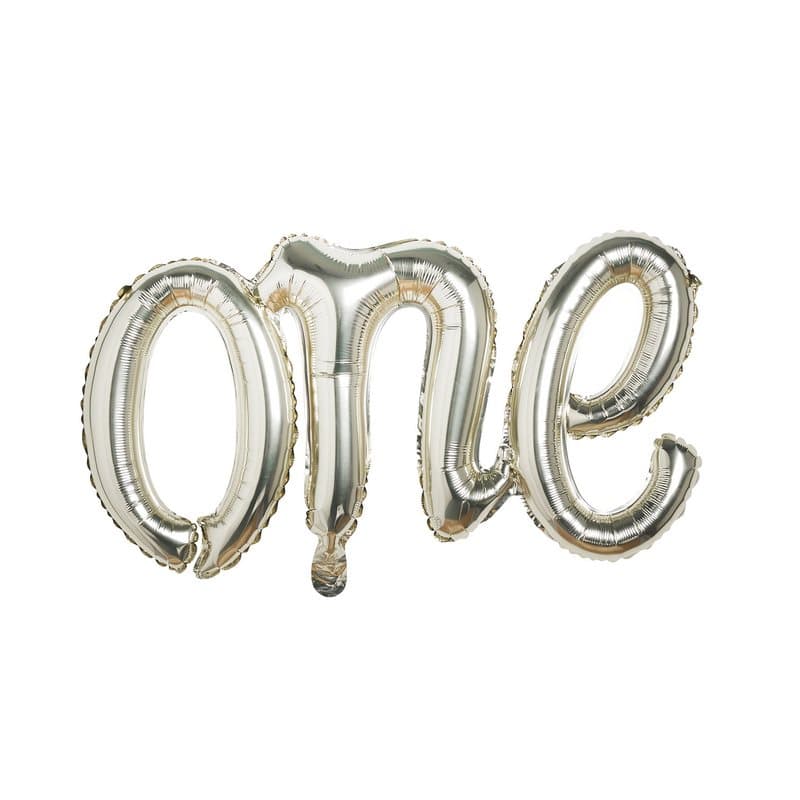 Folieballong "One" Ljus guld