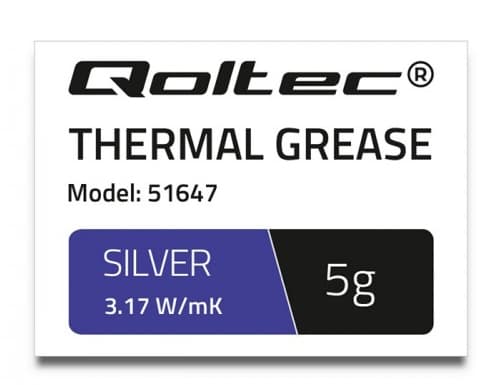 Qoltec 51647 - Termomasse - sølv