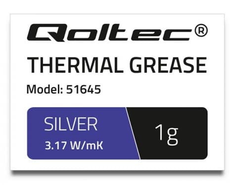Qoltec 51645 - Termomasse - sølv
