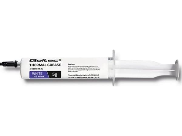 Qoltec 51632 - Termisk pasta - vit