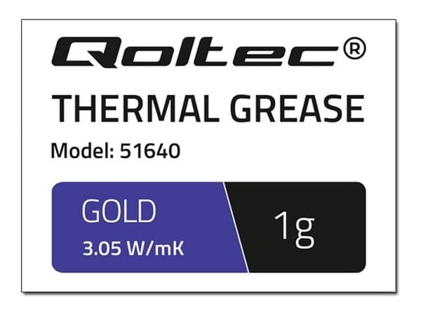Qoltec 51640 - Termisk pasta - gull