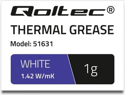 Qoltec 51631 - Termomasse - hvit
