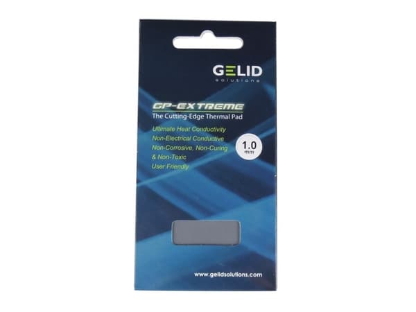 Gelid Solutions GP-Extreme, Termisk pute, 12 W/m·K, Grå, 80 mm, 40 mm, 0,5 mm