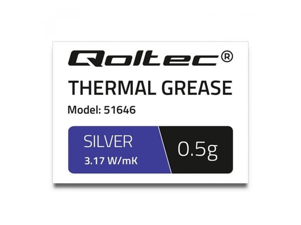 Qoltec 51646 - Termomasse - sølv