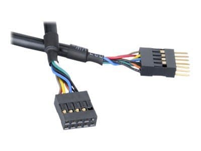 Akasa EXUSBI-40 - USB-förlängningskabel - USB 2.0 - 40 cm - svart