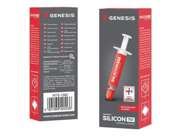 Genesis Silicon 701 - Termomasse - grå