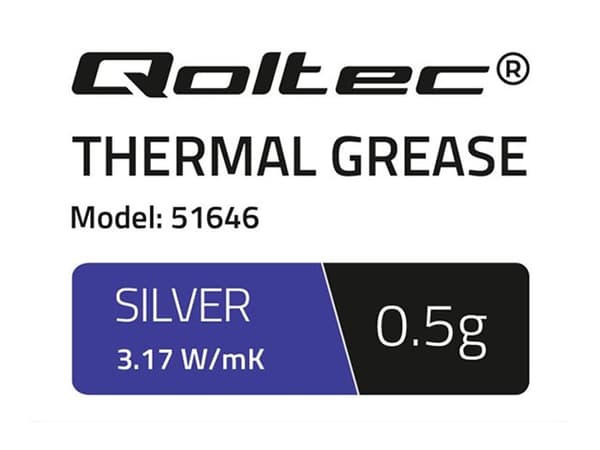 Qoltec 51646 - Termomasse - sølv