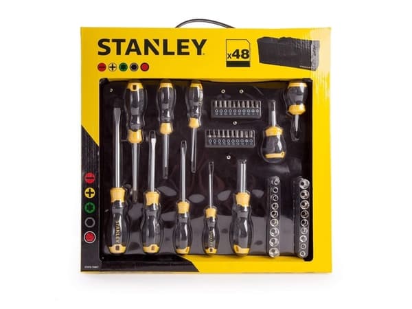 STANLEY SKRUTREKKERSETT 48stk + BAG