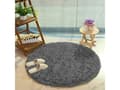 Miniatyrbilde 2 av 5: Strado Rundt teppe Shaggy Strado 90x90 GreyNight (Grå), universal