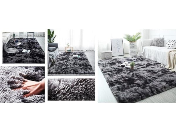 Strado Teppe Ombre Shaggy Strado 160x230 OmbreGrå (Mørkegrå) universal