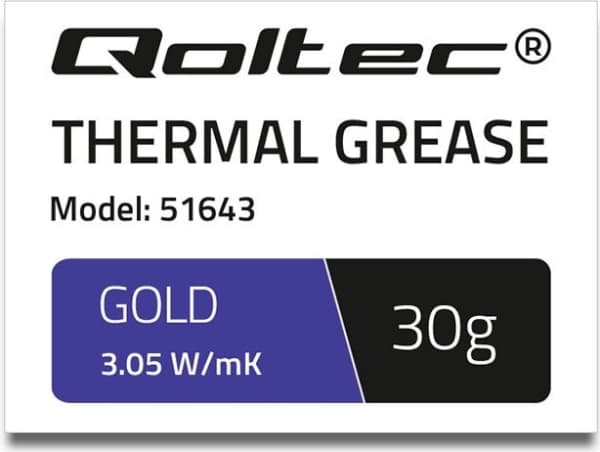 Qoltec 51643 - Termisk pasta - gull