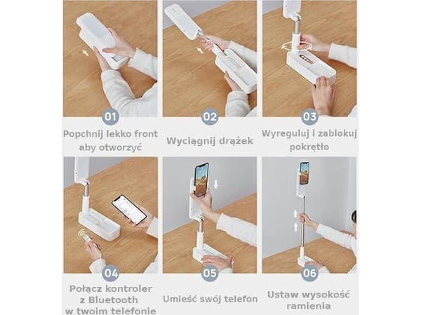 Usams skrivebordslampe hvit (6958444968933)
