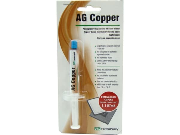 AG termisk pasta TermoPasty AG Kobber 1,5 g (ART.AGT-060)