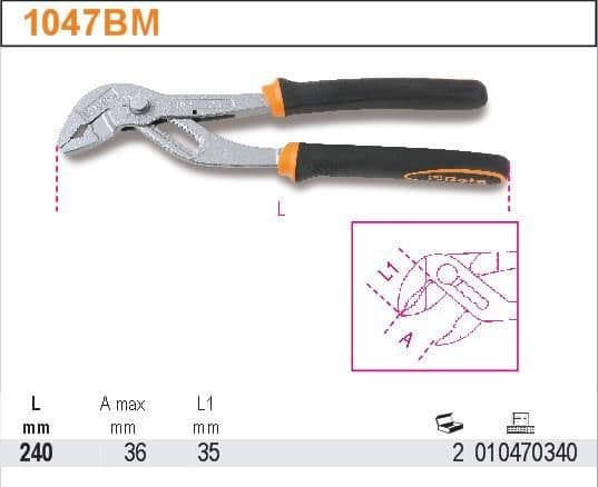 Beta Tools Beta Quality 1047BM justerbar tang