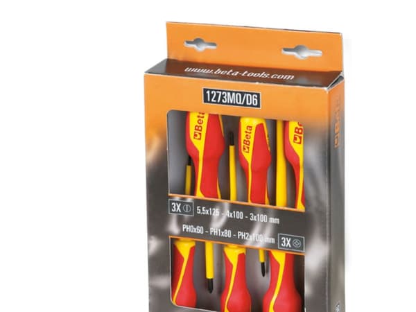 Beta Tools 6 kpl 1000V eristetty ruuvimeisselisarja - 1273MQ/D6