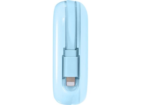 Joyroom Jelly Series JR-L003 10000mAh 22,5W med innebygd Lightning-kabel blå