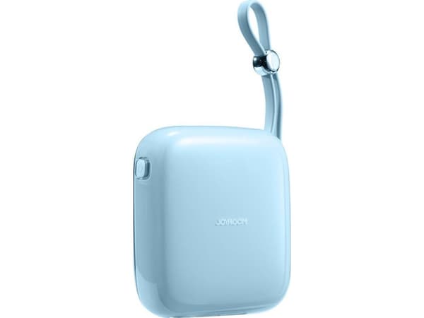 Joyroom Jelly Series JR-L003 10000mAh 22,5W med innebygd Lightning-kabel blå