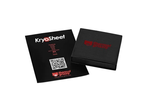Thermal Grizzly KryoSheet, Termisk kudde, Antracit, 50 mm, 50 mm, 0,2 mm, 1 styck