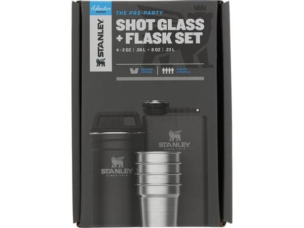 Stanley 10-01883-035, Ställ, 0,32 l, Rostfritt stål, Svart, 6 styck, 18/8