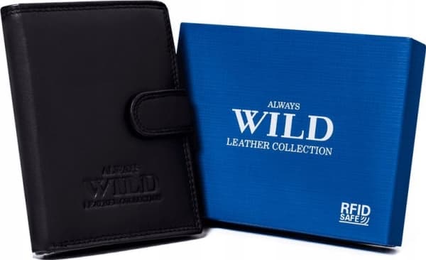 Always Wild Skórzany portfel męski z systemem RFID Always Wild NoSize